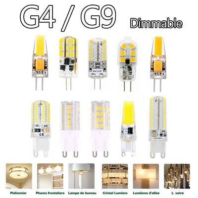 LED G4 12V G9 220V 3W 5W 6W 8W 10W Dimmable COB Ampoule Remplacer Lampe Halogène