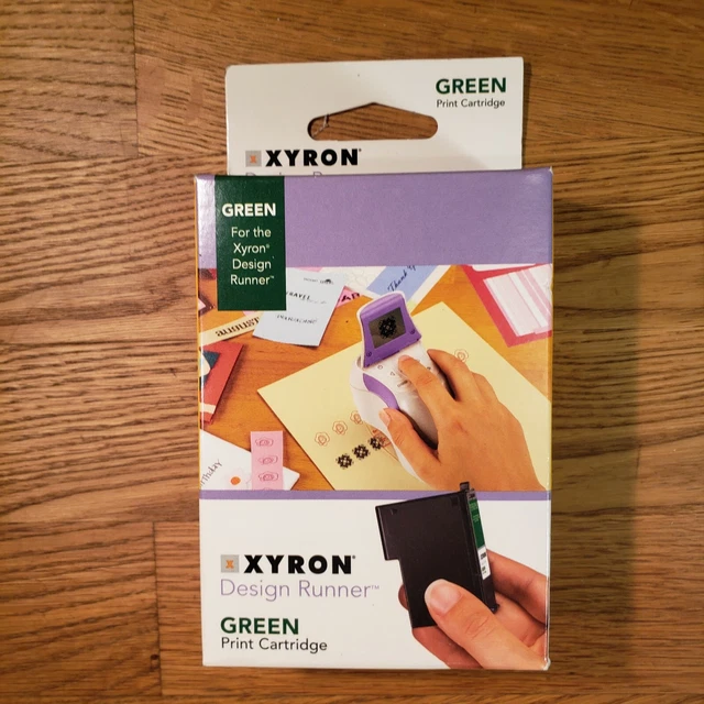 Xyron Design Runner Green Print Cartridge 47841 - New Xyron Design Runner Green Print Cartridge 47841 - New