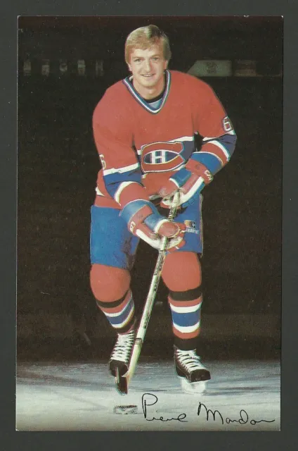 Pierre Mondou Montreal Canadiens Team Issued Hockey Postcard