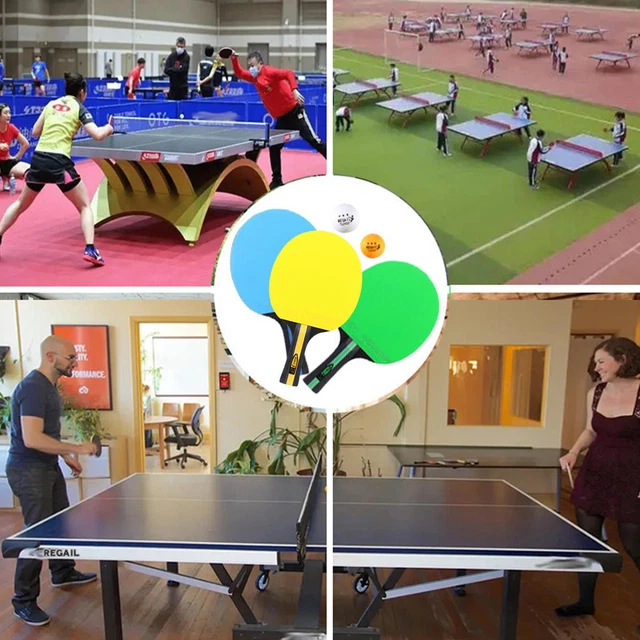 Table Tennis Racket Long Handle One-star Reverse Glue Strong Spin With Bag