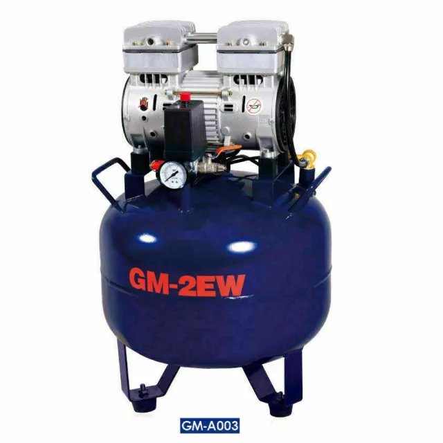 Dental Air Compressor 32L Medical Portable Noiseless Oil Free Air Compressor