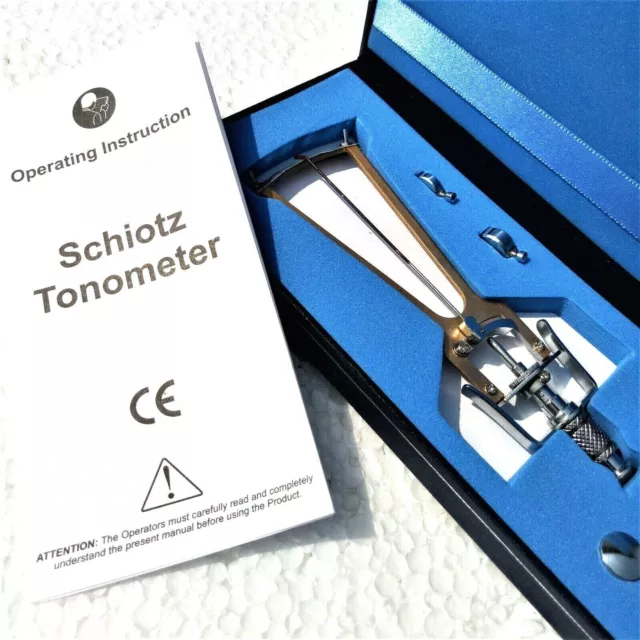 Tonomètre d'ophtalmologie et d'optométrie de type Schiotz pour les tests...