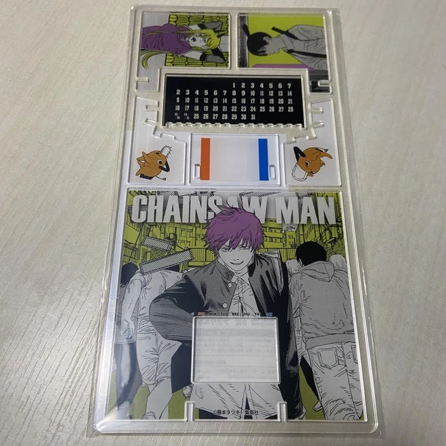CHAINSAW MAN ACRYLIC perpetual calendar Denji & Aki & Power H12.5cm