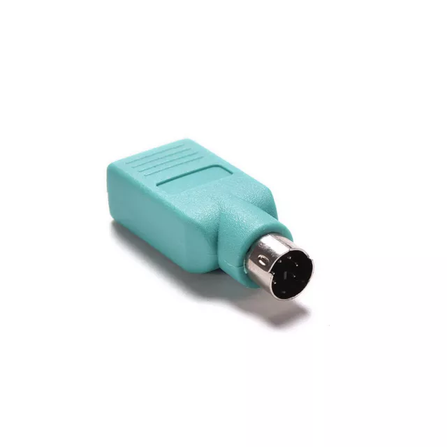 USB Female in to PS2 Male Adapter Converter for Computer PC Keyboard MY_tu