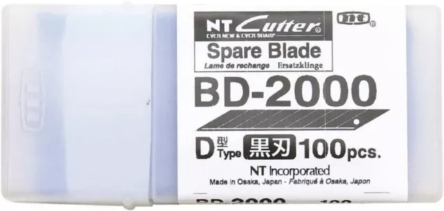 NT Cutter Spare Blade BD-2000 0.38mm 100 pcs for a design knife D-400P DS-800