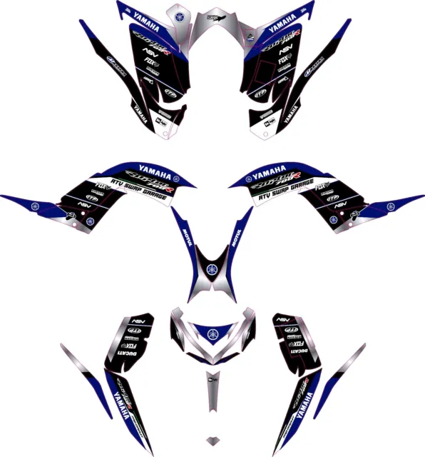 Fits Yamaha Raptor 700R Graphics Kit 2013 TO 2023 decal KIT stickers