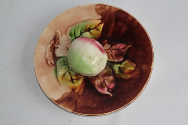 Assiette trompe l'œil Pomme barbotine Moulin des Loups Orchies (54094)