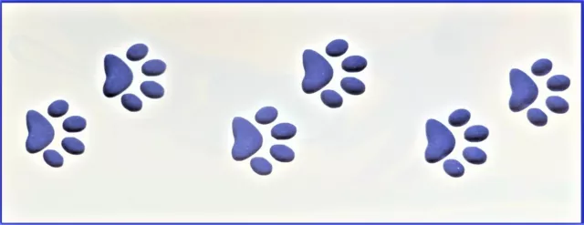 Flexible Stencil *PAW TRACKS* Cat Dog Print Card Making - 8cm x 21cm - 190micron