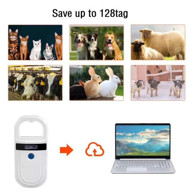 Tierchip Mikrochip Lesegerät Hund Katze Scanner Identifikation Chip Leser USB XS