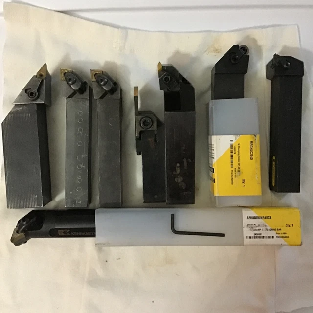 Kennametal Lathe Turning Tool Holders 1” to 1-1/2” Shank Lot of 8. See Photos