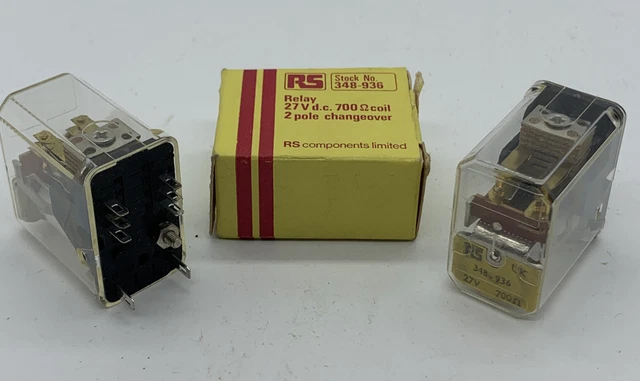 Vintage RS Components 348-936 27V Dc 700ohm Bobina Di Cambio 2 - Foto 4