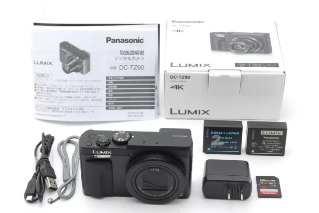 [TOP MINT w/BOX] Panasonic Lumix DC-TZ-90 Compact Digital Camera From JAPAN