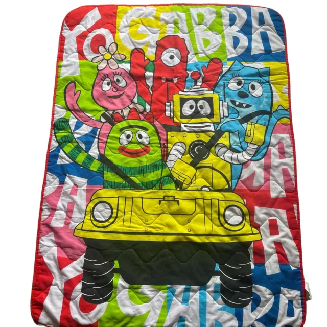 Yo Gabba Gabba Quilted Blanket Crib Cover Toddler  Floor Mat Cotton/Polyester