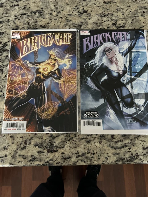 Black Cat #3 Jed MacKay J Scott Campbell Cover & #3 InHyuk Lee variant
