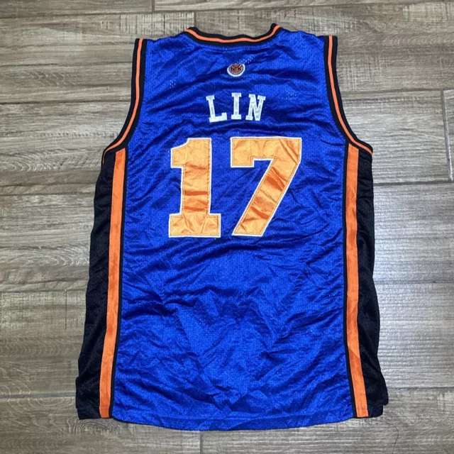 New York Knicks Jeremy Lin Jersey Size 54 Adidas Stitched Logo NBA XL. LINSANITY
