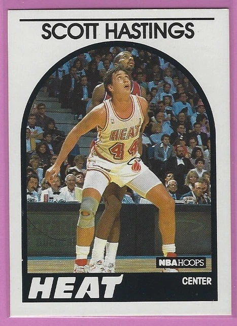 1989-90 NBA Hoops - Scott Hastings #176 Miami Heat - Arkansas -B3b