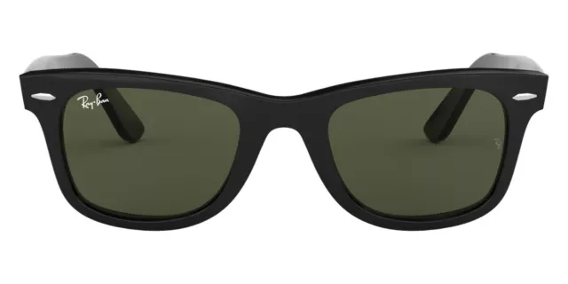 Ray-Ban Wayfarer Sunglasses RB2140 901 Black Square Green G-15 Classic 54mm