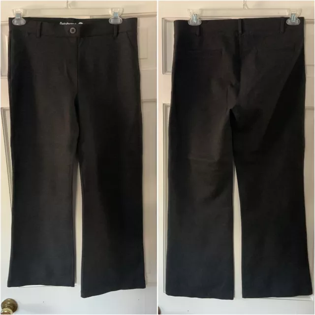 Betabrand Boot-Cut, Classic Dress Pant Yoga Pants (Black)