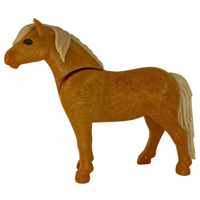 Playmobil pony marrón cría de caballo para granja