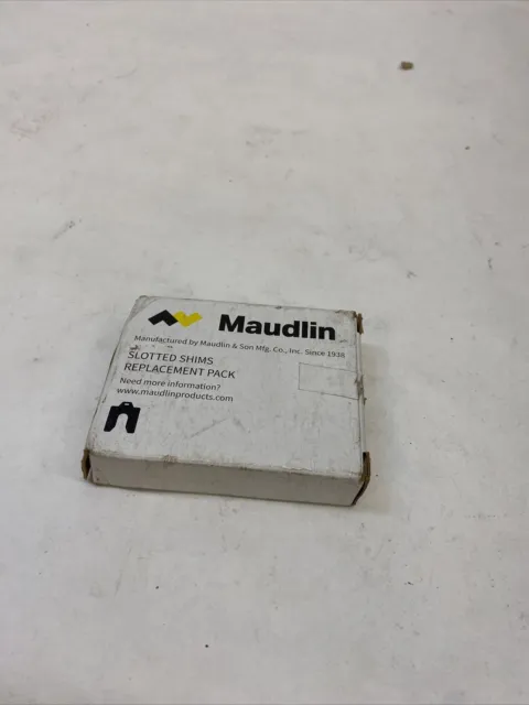 10-Pk Maudlin Stainless Steel Slotted Shim with Tab 0.075&quot; 2NZN5