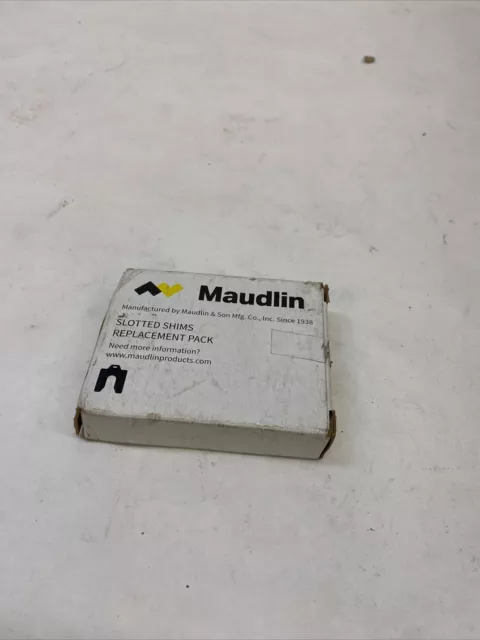 10-Pk Maudlin Stainless Steel Slotted Shim with Tab 0.075&quot; 2NZN5