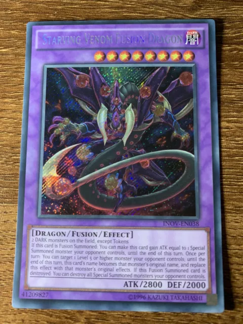 INOV-EN038 Starving Venom Fusion Dragon Secret Rare UNL Edition NM YuGiOh Card