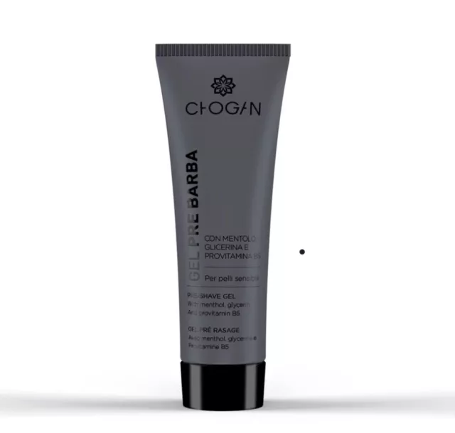 Chogan Bio Pre Gel à Raser Savon de Rasage Crème Barbe Soin 75 ML