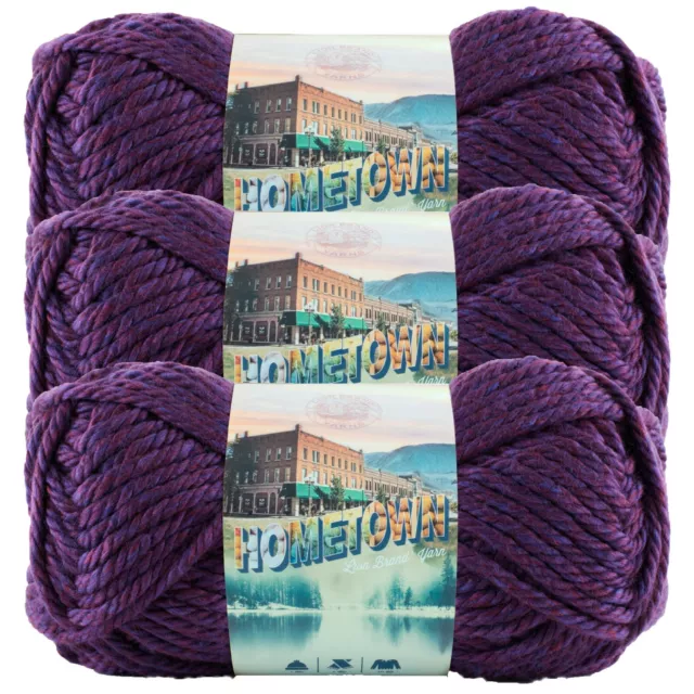 Lion Brand Hometown USA Yarn - Minneapolis Purple