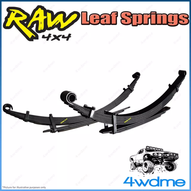 Fits Toyota Hilux KUN26 4WD RAW Rear Leaf Springs X Heavy 400-500kg 2" 45mm Lift