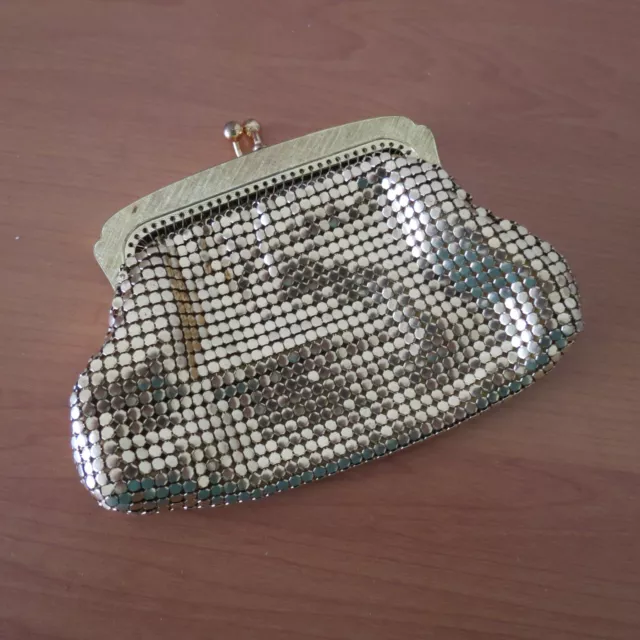 Vintage Oroton small gold mesh coin purse