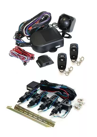 Mongoose M60S Car Alarm Immobiliser & MDK4100G Central Door Locking Kit