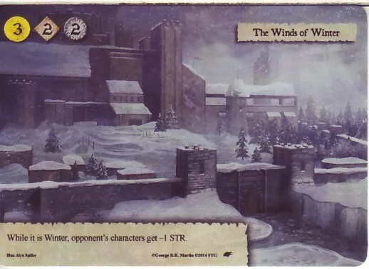 The Winds of Winter Alternate Art Promo AGoT LCG Game of Thrones 1.0