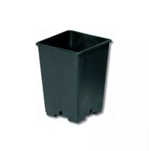 Vaso Quadrato in plastica buchi sul fondo per drenaggio antispiralizzazione