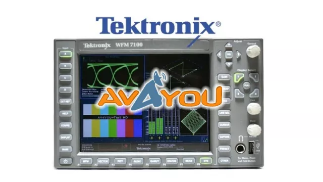 Tektronix WFM7100 Waveform Multi-Format Monitor WFM7120 SD HD EYE PHY DS DAT