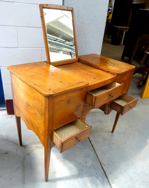 Poudreuse, toeletta, petineuse '700 rustica noce massello fronte 100 cm