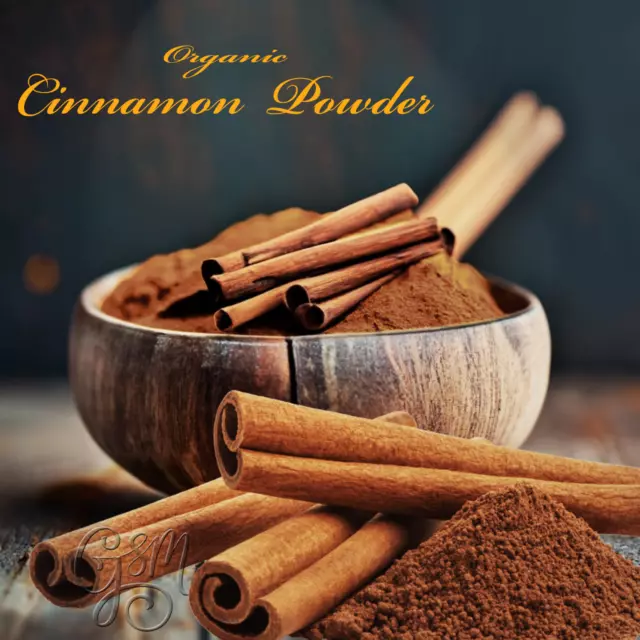 Organic Cinnamon Powder 100% Pure NO FILLERS  True Ceylon Alba Grade Sri Lanka