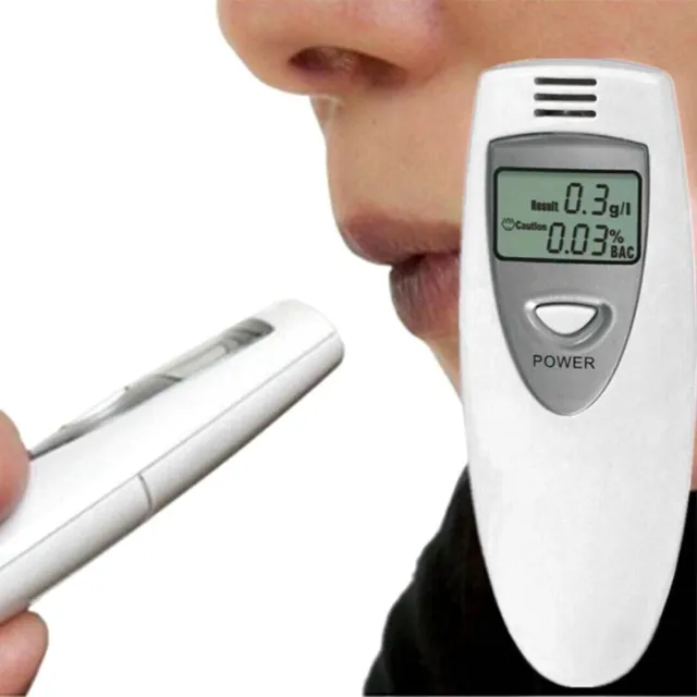 Gas Detector Digital Breath Alcohol Tester Breathalyser Detector Analyzer