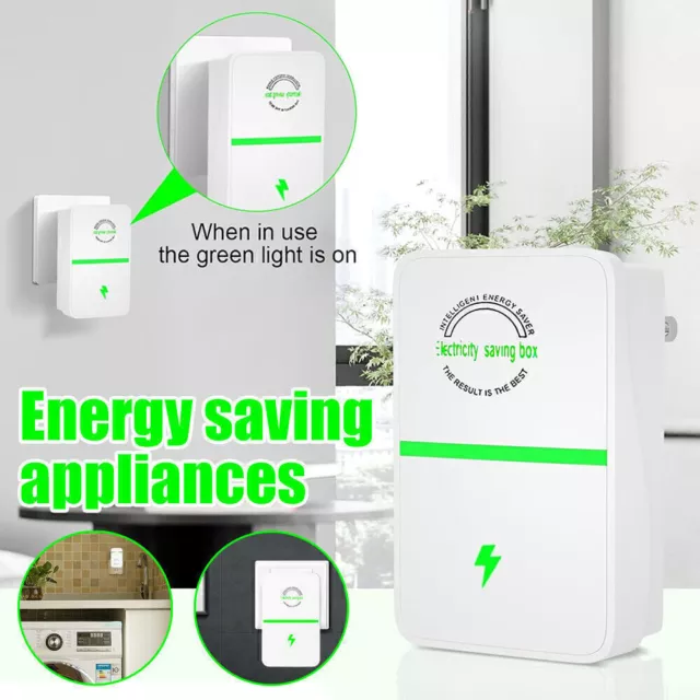 Home Power Saver Stopwatt Rated Electricity Energy Saving Box Device UK Plug*