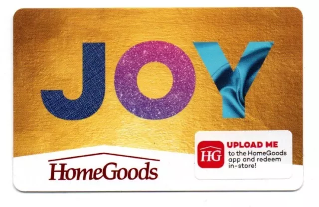 Homegoods JOY Gift Card No $ Value Collectible