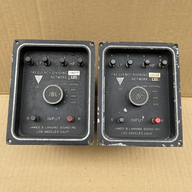 JBL LX5 FREQUENCY Dividing Network Crossover Pair Tested in Japan