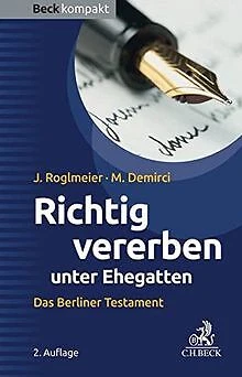 Richtig vererben unter Ehegatten: Das Berliner Test... | Buch | Zustand sehr gut