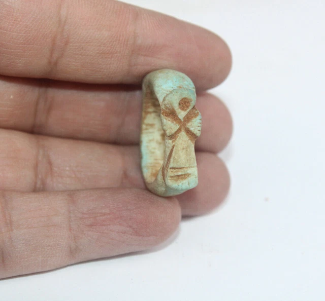 RARO ANTIGUO EGIPCIO FARAÓNICO ANTIGUO Anillo de vida clave -EGYCOM