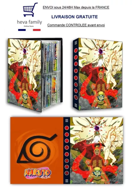 Album Classeur pour cartes Naruto Shippuden à collectionner Kayou Manga TCG JCC