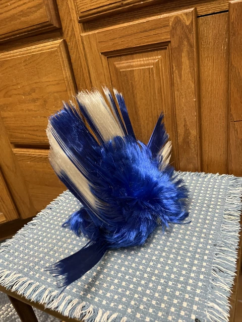 duke Blue Devils Cap basketball Hat Mohawk Hair Wig March Madness college cheer