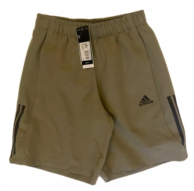 Pantaloncini essenziali Adidas 3 righe da uomo verdi taglia S #REF38