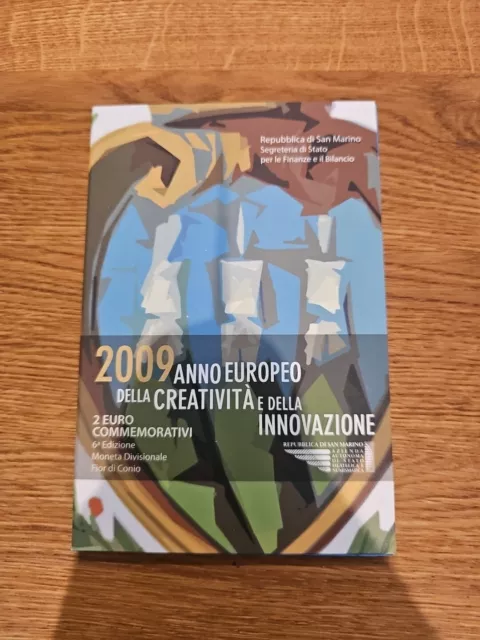 San Marino 2 Euro 2009 Europäischen Jahrs der Kreativität Innovation im Blister