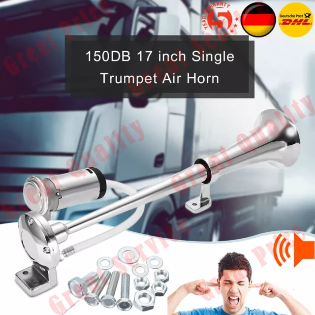 Kompressor für Fanfare 1-Klang Druckluft Horn Ersatzteil Hupe Chrom  Lufthorn PKW 12V, Sonstiges