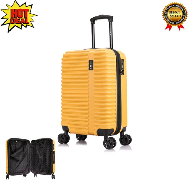 20 In Carry On Spinner Luggage Hardside Travel Suitcase W/Lock Wheel Expandable