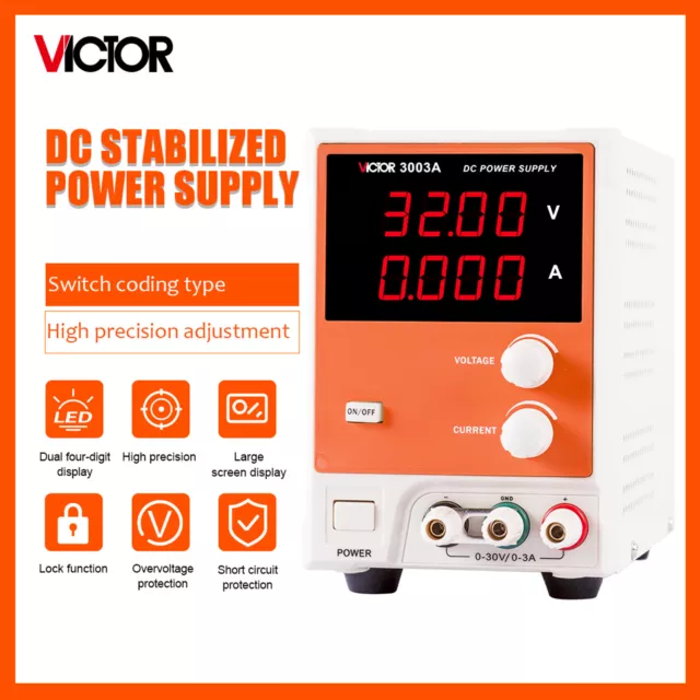 VICTOR 3003A 3005A 3010A Codice commutazione banco tipo alimentatore DC stabile  IK