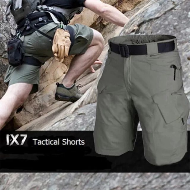 2024 Upgraded Tactical Waterproof Tactical Shorts Cargo Shorts Relaxed Fit New